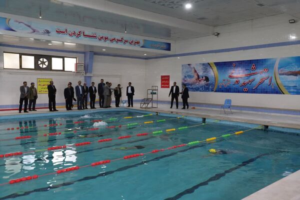 آیین بازگشایی استخر شهید مدنی ناحیه ۵ تبریز