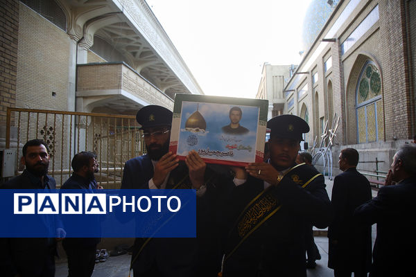 وداع مردم قم با پیکرهای مطهر 6 شهید حمله ناجوانمردانه رژیم صهیونیستی 