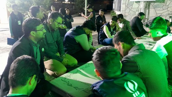 مراسم شب شهادت امام صادق(ع) در اردوی ملی پسران مسئله‌محور پانا