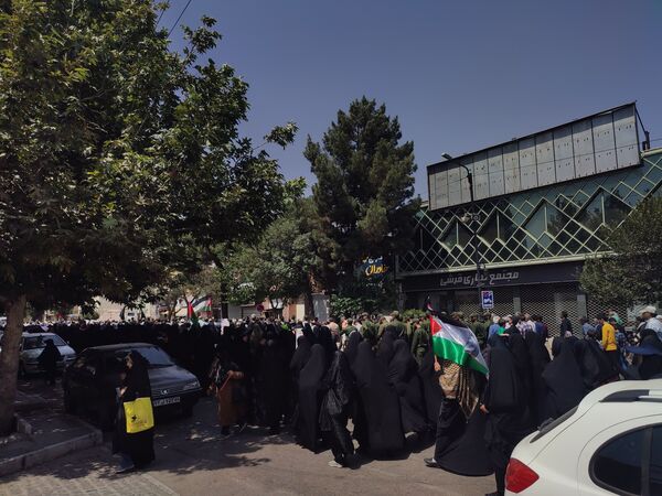 راهپیمایی مردم ولایت‌مدار نیشابور در پی ترور شهید اسماعیل هنیه 