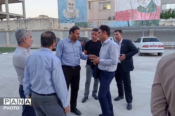بازدید مدیران کل آموزش و پرورش و نوسازی مدارس از دبیرستان سبز فردوسی بجنورد