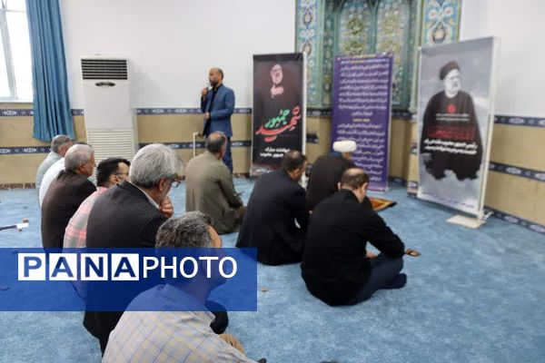 مراسم یادبود شهید جمهور آیت الله سید ابراهیم رئیسی در آموزش و پرورش شهرستان اسلامشهر