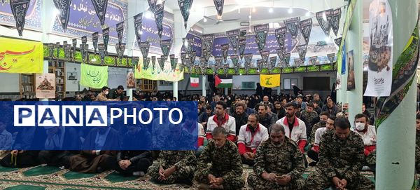 جلوه‌هایی از اقتدار بسیجیان در مسجد صاحب الزمان آشخانه 