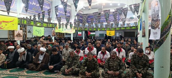 جلوه‌هایی از اقتدار بسیجیان در مسجد صاحب الزمان آشخانه 