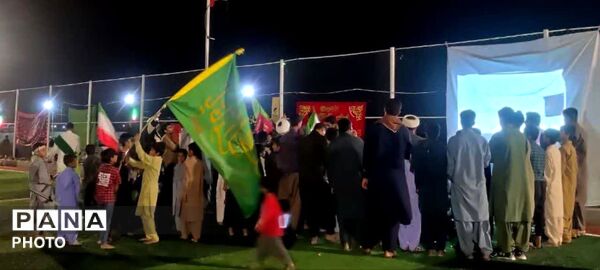 مراسم سوگواری رهبر شهید امام قائد در روستای زیارت پیرکرکان قلعه‌گنج 