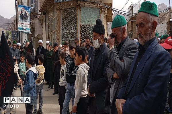 حضورخودجوش مردم سادات شهر بار به مناسبت شهادت حضرت آیت الله خامنه ای 