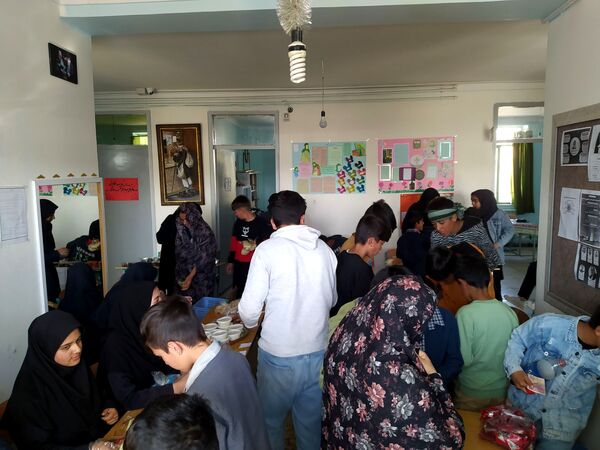 برگزاری بازارچه دانش‌آموزی در مدرسه امیرکبیر ایجرود