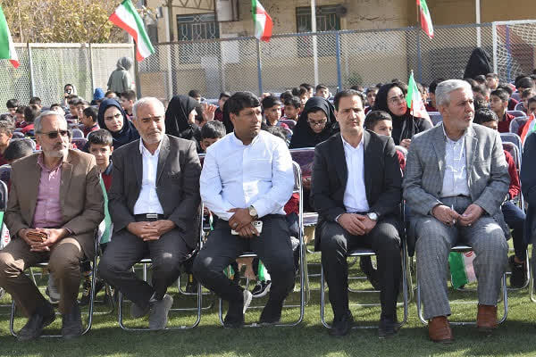 آیین زنگ «مهر و مقاومت» در مدارس شهرستان بهاباد
