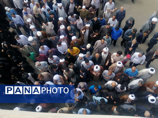 راهپیمایی نمازگزاران جمعه قم در حمایت از عملیات وعده صادق و طرح نور