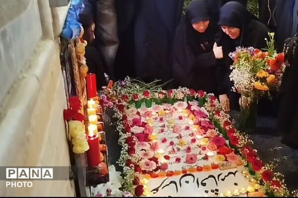 سالگرد شهید عرشیان افشارمند در قاب دوربین خبرنگار پانا