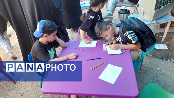 نقاشی‌های کودکان با موضوع اربعین حسینی