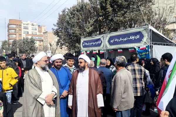 بازدید امام جمعه شهرستان رباط‌کریم و رئیس‌اداره‌ امورخیریه از موکب رباط کریم