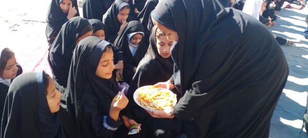 مراسم سوگواری شهادت حضرت فاطمه  زهرا  (س) در مدرسه صغری عبداللهیان خلیل آباد