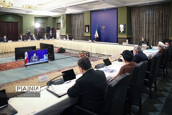 ارتباط تصویری ستاد ملی مبارزه با کرونا با رهبر انقلاب