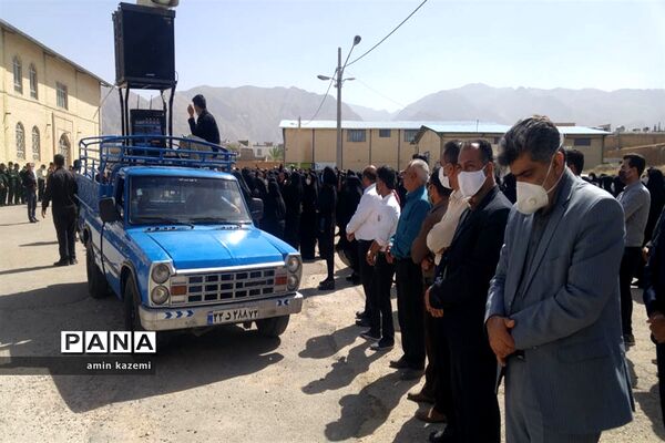 تشییع  ناوبان یکم شهید اسماعیل پور خسرو از شهدای ناو کُنارک در شهرستان داراب