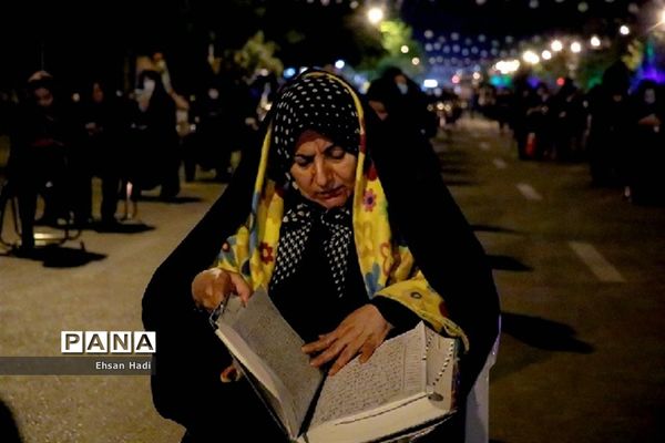 مراسم احیای شب ۲۱ رمضان در خیابان های مشهد