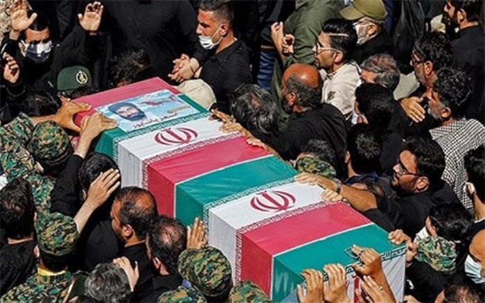 مراسم تشییع پیکر ‌شهید مدافع حرم در شهرری