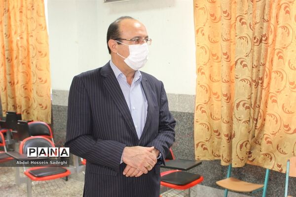 بازدید مدیرکل آموزش و پرورش استان بوشهر از بازگشایی دبیرستان شهیده سهام خیام بوشهر