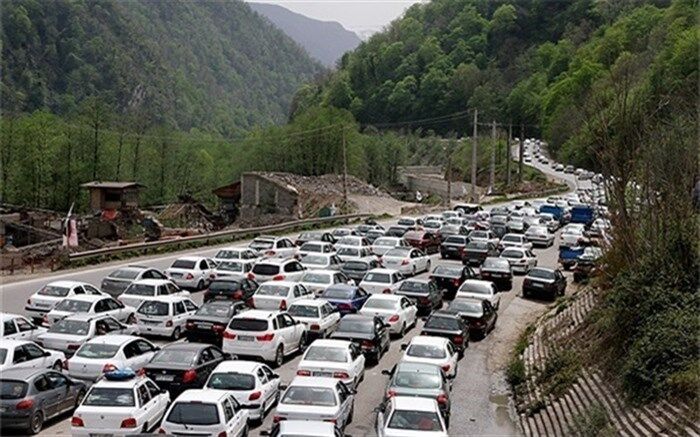 ترافیک سنگین در جاده‌های شمالی کشور