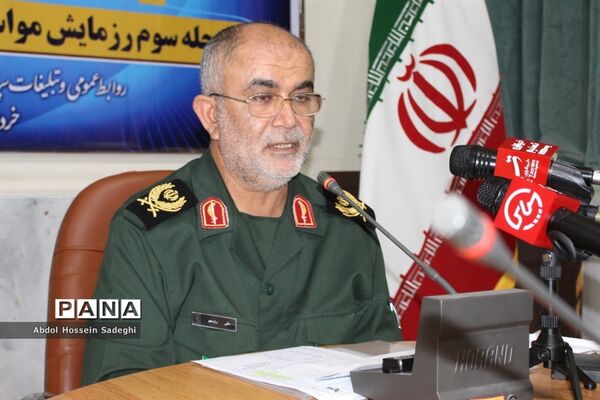 نشست خبری فرمانده سپاه امام صادق (ع) استان بوشهر