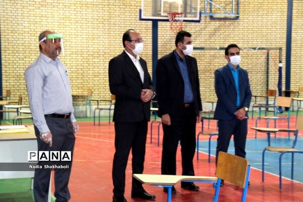 بازدید مدیرکل آموزش و پرورش استان بوشهر از حوزه‌های امتحانی