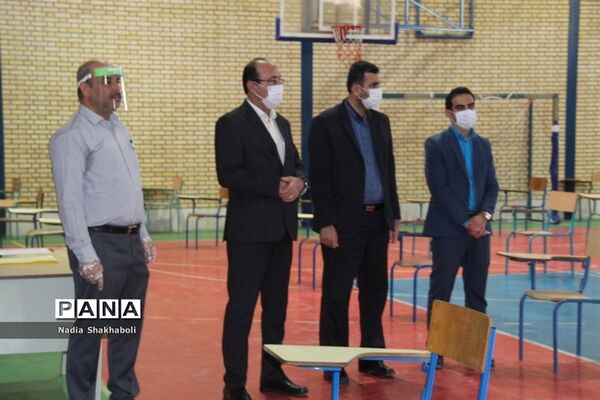 بازدید مدیرکل آموزش و پرورش استان بوشهر از حوزه‌های امتحانی