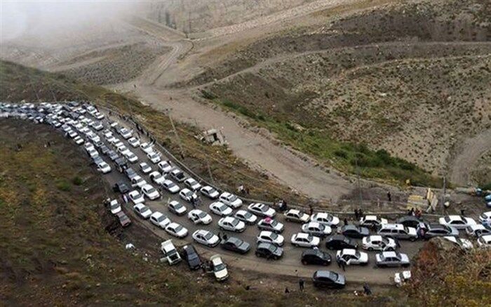 ترافیک سنگین در محورهای شمالی بدون نزولات جوی
