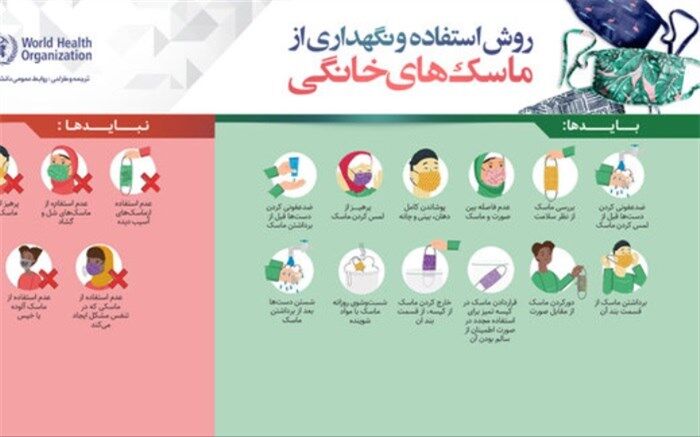 روش استفاده و نگهداری از ماسک‌های خانگی
