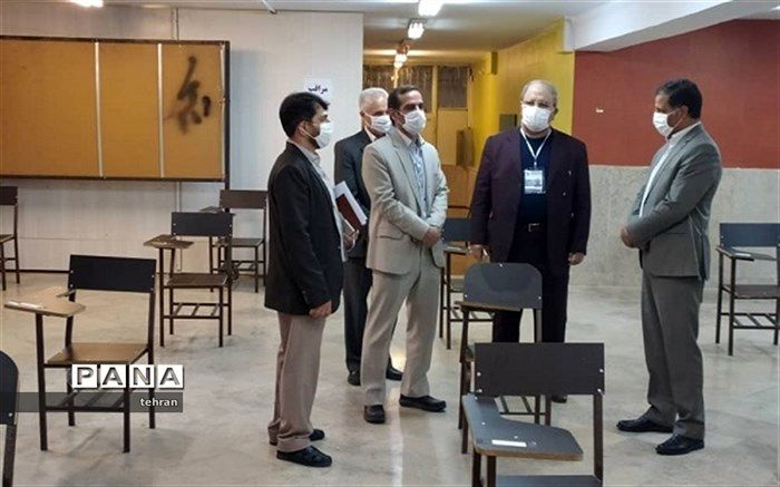بازدید معاونین مرکز سنجش وزارت آموزش و پرورش از حوزه های امتحانات منطقه 11
