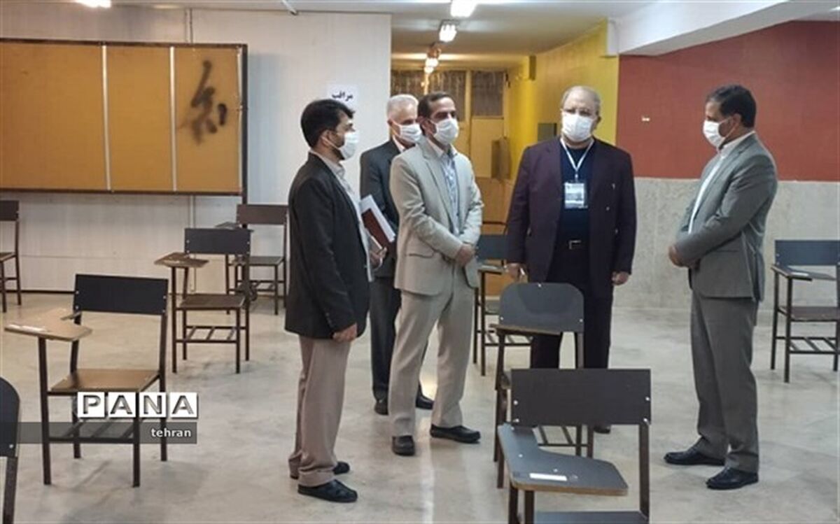 بازدید معاونین مرکز سنجش وزارت آموزش و پرورش از حوزه های امتحانات منطقه 11