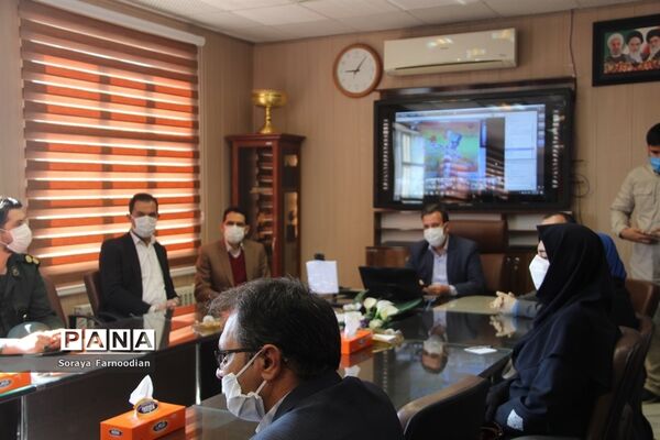 نواخته شدن زنگ سپاس معلم به صورت ویدیو کنفرانس در خراسان شمالی