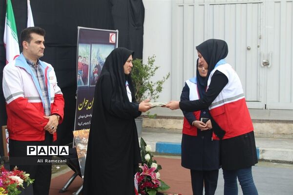 آیین گرامیداشت یاد مدافع سلامت مجتبی عابدیان در قائم‌شهر