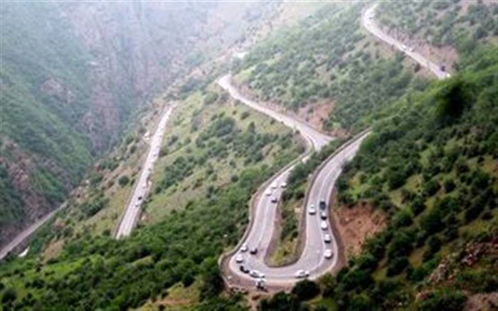 جاده هراز امشب و فردا مسدود است