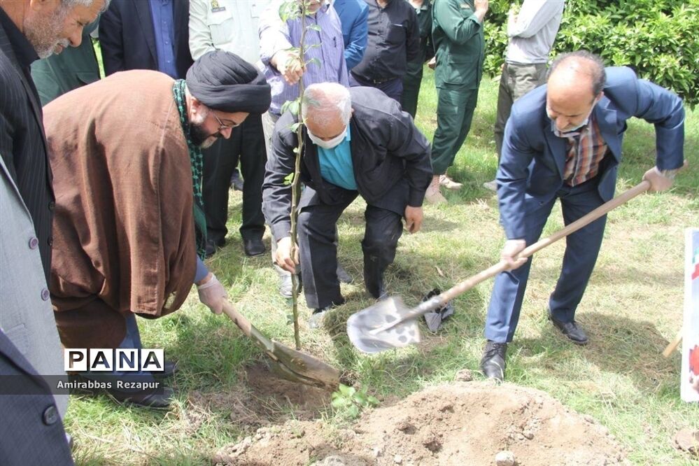 کاشت نهال به نیابت شهدای خان‌طومان در محمودآباد