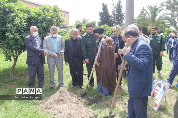 کاشت نهال به نیابت شهدای خان‌طومان در محمودآباد