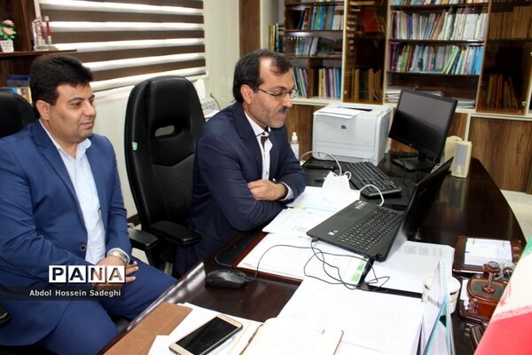 نشست ویدئو کنفرانس نمایندگان مجلس و مجامع دانش‌آموزی با معاون آموزش متوسطه آموزش و پرورش استان بوشهر