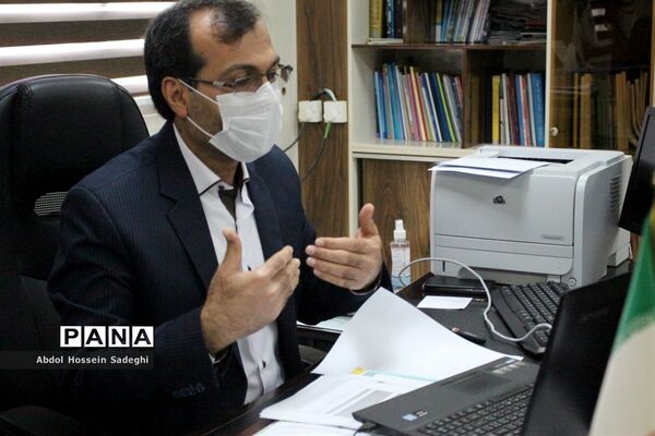 نشست ویدئو کنفرانس نمایندگان مجلس و مجامع دانش‌آموزی با معاون آموزش متوسطه آموزش و پرورش استان بوشهر