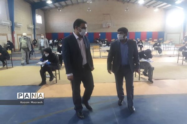 برگزاری امتحانات نهایی دوازدهم متوسطه دخترانه درسالن ورزشی حجاب  شهرستان حمیدیه
