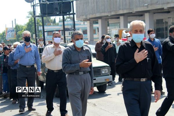 دسته‌روی به مناسبت شهادت امام صادق (ع) در قائم‌شهر