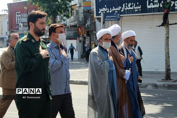 دسته‌روی به مناسبت شهادت امام صادق (ع) در قائم‌شهر