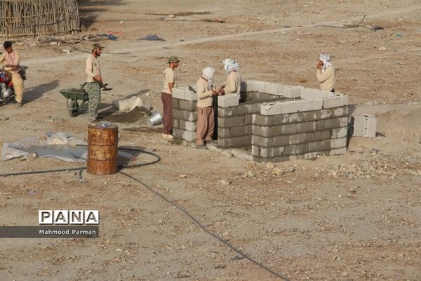 گروه جهادی ایثارگران بدون مرز استان بوشهر در بشاگرد روستای شمسون