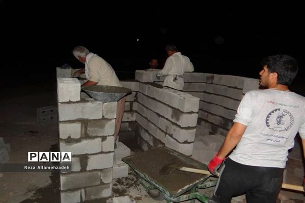 گروه جهادی ایثارگران بدون مرز استان بوشهر در بشاگرد روستای شمسون