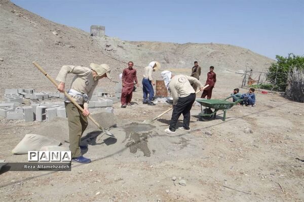 گروه جهادی ایثارگران بدون مرز استان بوشهر در بشاگرد روستای شمسون