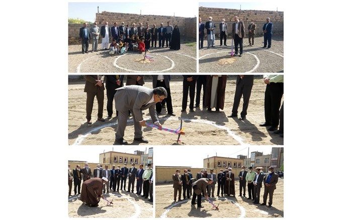 کلنگ زنی 2 پروژه آموزشی و پرورشی در شهرستان سربیشه