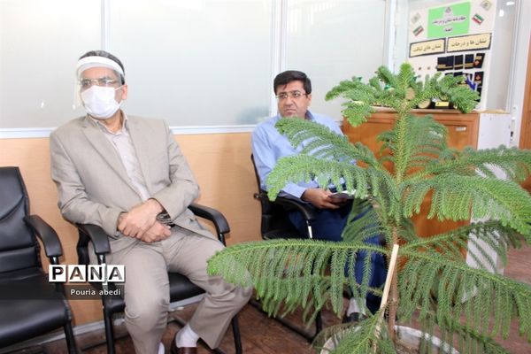 بازدید معاون پرورشی و فرهنگی اداره کل آموزش و پرورش استان بوشهر از سازمان دانش آموزی استان