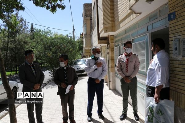 عیادت مدیر و کارکنان سازمان دانش آموزی خراسان رضوی  از  یاور مربی پیشتاز امیر محمد احمدی