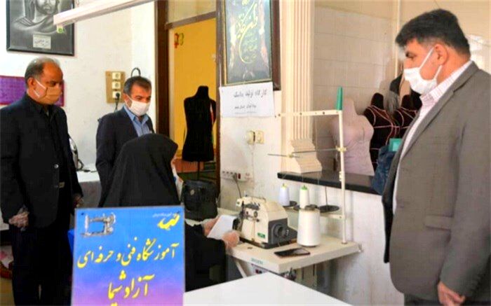 بیش از 5000 عدد ماسک توسط سواد آموزان هم استانی تولید شده است