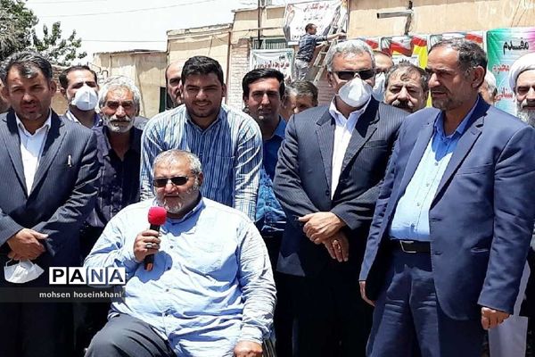 کلنگ زنی مدرسه خیرساز سگزآباد