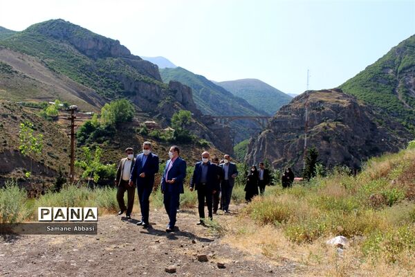 بازدید رییس و معاون سازمان دانش‌آموزی کشور از اجرای طرح گردشگری دانش‌آموزی در ورسک