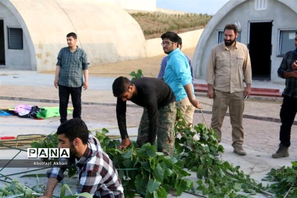 آماده‌سازی شب وداع با پیکر شهدای مدافع حرم در مرکز فرهنگی دفاع مقدس استان مازندران